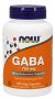 NOW Supplements GABA 750mg - 100 Veg Capsules