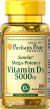Puritan's Pride Vitamin D3 125 mcg (5000 IU) 100 Softgels