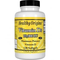 Healthy Origins Vitamin D3 - 10000 Iu - 120 Softgels