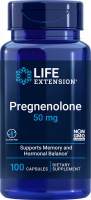Life Extension Pregnenolone, 50 mg, 100 capsules