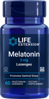 Life Extension Melatonin, 3 mg, 60 lozenges