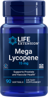 Life Extension Mega Lycopene, 15 mg, 90 softgels
