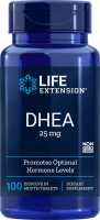 Life Extension DHEA, 25 mg, 100 dissolve-in-mouth tablets