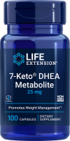 Life Extension 7-Keto DHEA Metabolite , 25 mg, 100 capsules