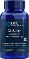 Life Extension CinSulin w/ InSea2 and Crominex 3+, 90 caps