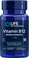 Life Extension Methylcobalamin, 1 mg, 60 lozenges