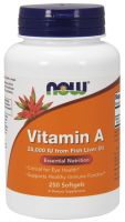 NOW Supplements Vitamin A 25,000 - 250 Softgels