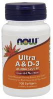 NOW Supplements Ultra A & D-3 25,000/1,000 - 100 Softgels