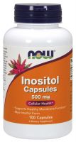 NOW Supplements Inositol 500 mg - 100 Veg Capsules