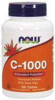 NOW Supplements Vitamin C-1000 Sustained Release - 100 Tablets