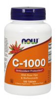 NOW Supplements Vitamin C-1000 - 100 Tablets