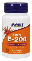 NOW Supplements Vitamin E-200 D-Alpha Tocopheryl - 100 Softgels