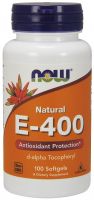 NOW Supplements Vitamin E-400 D-Alpha Tocopheryl - 100 Softgels