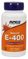NOW Supplements Vitamin E-400 With Mixed Tocopherols - 100 Softgels