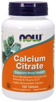 NOW Supplements Calcium Citrate - 100 Tablets