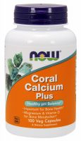 NOW Supplements Coral Calcium Plus - 100 Veg Capsules