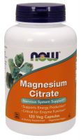 NOW Supplements Magnesium Citrate - 120 Veg Capsules