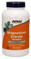 NOW Supplements Magnesium Citrate - 180 Softgels