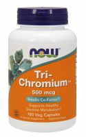 NOW Supplements Tri-Chromium 500 mcg with Cinnamon - 180 Veg Capsules