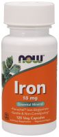 NOW Supplements Iron 18 mg - 120 Veg Capsules