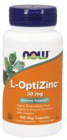 NOW Supplements L-OptiZinc 30 mg - 100 Veg Capsules