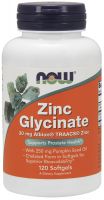 NOW Supplements Zinc Glycinate - 120 Softgels