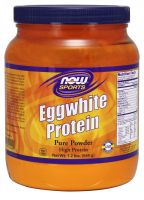 NOW Sports Egg White Protein, Unflavored Powder - 1.2 lb.