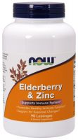 NOW Supplements Elderberry & Zinc - 90 Lozenges