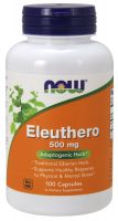 NOW Supplements Eleuthero 500 mg - 100 Veg Capsules