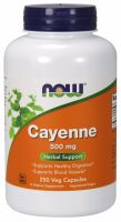 NOW Supplements Cayenne 500 mg - 250 Veg Capsules