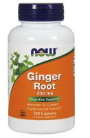 NOW Supplements Ginger Root 550 mg - 100 Veg Capsules