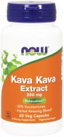 NOW Supplements Kava Kava Extract 250 mg - 60 Veg Capsules