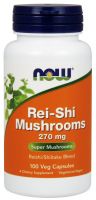 NOW Supplements Rei-Shi Mushrooms 270 mg - 100 Veg Capsules