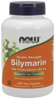 NOW Supplements Silymarin, Double Strength 300 mg - 200 Veg Capsules