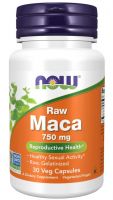 NOW Supplements Maca 750 mg Raw - 30 Veg Capsules