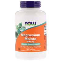 NOW Supplements Magnesium Malate 1000 mg - 180 Tablets