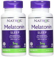 Natrol Melatonin Time Release - 5 Mg - 100 Tablets (Pack of 2)