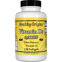Healthy Origins Vitamin D3 - 5000 Iu - 120 Softgels