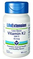 Life Extension Low-Dose Vitamin K2 - 45 mcg, 90 softgels