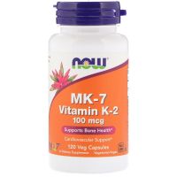 NOW Supplements MK-7 Vitamin K-2 100 mcg - 120 Veg Capsules