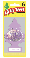 Little Trees Air Freshener, Lavander (Pack of 6)