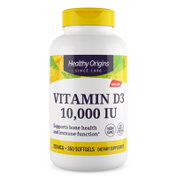 Healthy Origins Vitamin D3 - 10000 Iu - 360 Softgels
