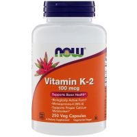 NOW Supplements Vitamin K-2 100 mcg - 250 Veg Capsules